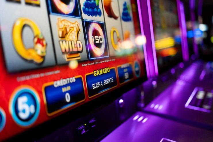 Mesin Arcade game interface showing round timer and payout display